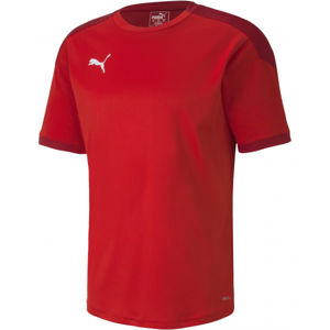 Puma TEAM FINAL 21 TRAINING JERSEY Pánské tréninkové triko, červená, velikost S