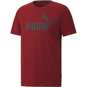 Puma ESS LOGO TEE červená XXL - Pánské triko