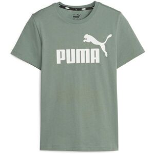 Puma ESSENTIALSTEE Chlapecké triko, khaki, veľkosť 128