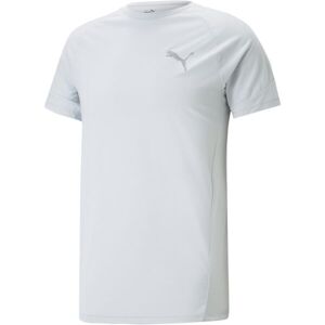 Puma EVOSTRIPE TEE Pánské sportovní triko, bílá, velikost XXL