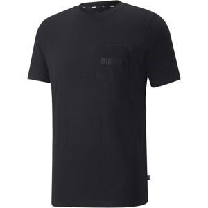 Puma MODERN BASICS POCKET TEE Pánské triko, černá, velikost