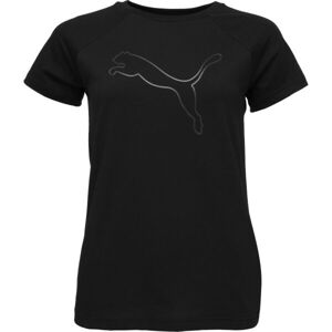 Puma MOTION LOGO Dámské tričko, černá, velikost XS