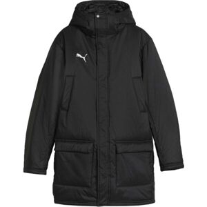 Puma TEAMFINAL WINTER JACKET Pánská fotbalová zimní bunda, černá, velikost