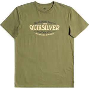 Quiksilver CHECKONIT M TEES Pánské triko, khaki, veľkosť S