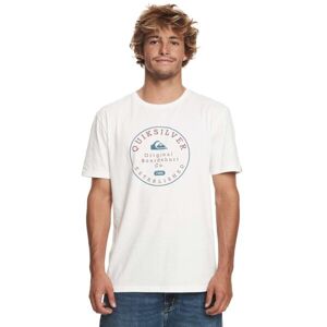 Quiksilver CIRCLE TRIM Pánské tričko, bílá, velikost L
