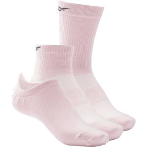 Reebok TE ALL PURPOSE SOCK 3P Ponožky, růžová, velikost