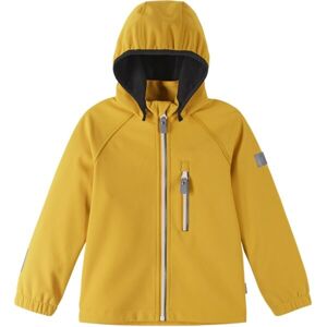 REIMA VANTTI Dětská softshellová bunda, žlutá, velikost 128