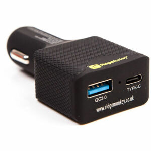 RIDGEMONKEY VAULT 45W USB-C PD CAR CHARGER Autonabíječka, černá, velikost os