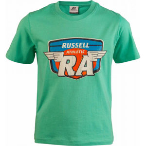 Russell Athletic WINGS S/S CREWNECK TEE SHIRT zelená 116 - Dětské tričko