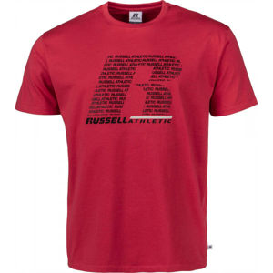 Russell Athletic S/S CREWNECK TEE SHIRT Pánské tričko, Tmavě zelená,Černá, velikost