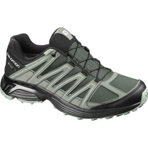 Salomon XT ASAMA GTX Pánská běžecká obuv, Tmavě zelená,Světle zelená,Černá,Bílá, velikost 10