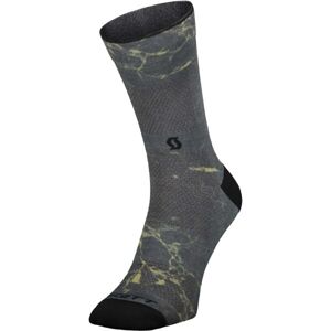Scott TRAIL VERTIC CREW Cyklistické ponožky, Tmavě šedá,Černá,Žlutá, velikost 45/47