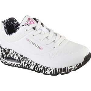 Skechers UNO - LOVING LOVE Dámská volnočasová obuv, bílá, velikost 41