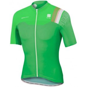 Sportful B FIT PRO RACE JER Cyklistický dres, Zelená,Bílá,Červená, velikost