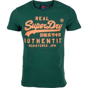 Superdry AUTHENTIC tmavě zelená XL - Pánské tričko