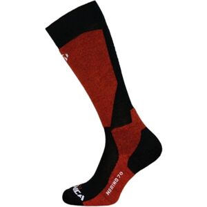 Tecnica MERINO 70 SKI SOCK Lyžařské ponožky, červená, velikost 39-42
