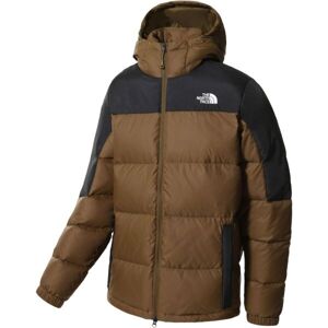 The North Face M DIABLO DOWN HOODIE Pánská péřová bunda, khaki, velikost L