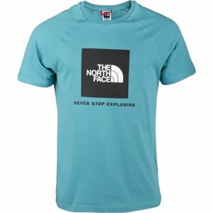 The North Face RED BOX Raglánové pánské triko, tyrkysová, veľkosť L