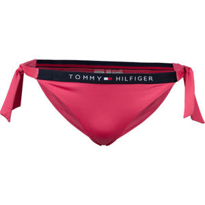 Tommy Hilfiger CHEEKY SIDE TIE BIKINI červená S - Dámský spodní díl plavek
