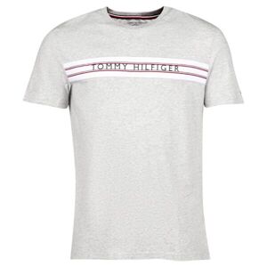 Tommy Hilfiger CLASSIC-CN SS TEE PRINT Pánské tričko, bílá, velikost XL
