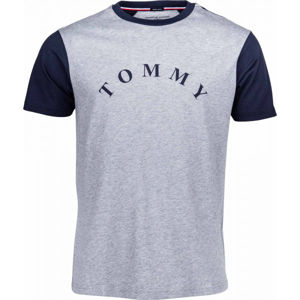 Tommy Hilfiger CN SS TEE LOGO Pánské tričko, černá, velikost L