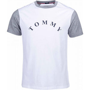Tommy Hilfiger CN SS TEE LOGO Pánské tričko, růžová, veľkosť XL