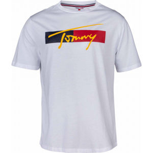 Tommy Hilfiger DROP SHOULDER TEE Pánské tričko, bílá, velikost L