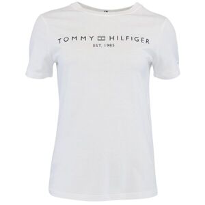 Tommy Hilfiger LOGO CREW NECK Dámské triko, bílá, velikost M