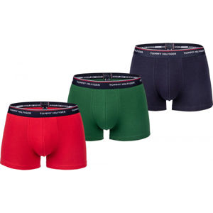 Tommy Hilfiger TRUNK 3 PACK PREMIUM ESSENTIALS Pánské boxerky, červená, veľkosť S
