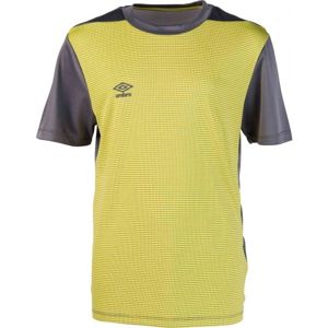 Umbro TICKING POLY TEE JNR TRAINING Chlapecké sportovní triko, Žlutá,Tmavě šedá, velikost