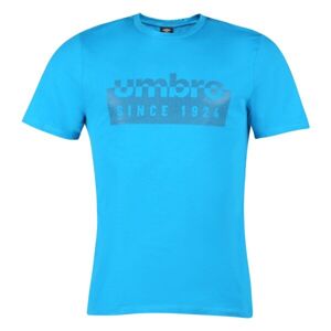 Umbro FW LINEAR BOX GRAPHIC TEE Pánské triko, modrá, veľkosť M