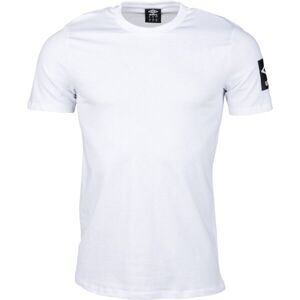 Umbro FW TERRACE GRAPHIC TEE Pánské triko, bílá, veľkosť S