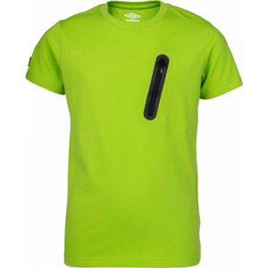 Umbro HARI Chlapecké triko s krátkým rukávem, zelená, velikost 128-134