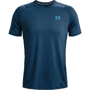 Under Armour HG ARMOUR FITTED Pánské triko s krátkým rukávem, tmavě modrá, veľkosť L