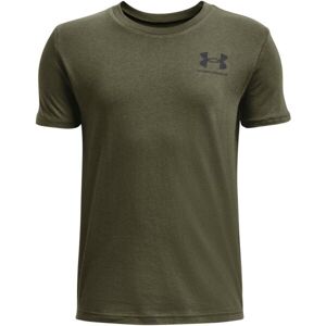 Under Armour SPORTSTYLE LEFT CHEST Chlapecké tričko s krátkým rukávem, tmavě modrá, veľkosť XL