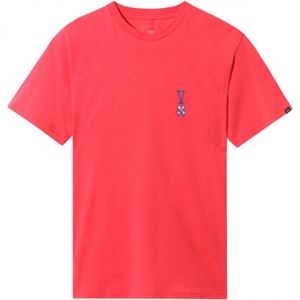 Vans MN COURT CARD SS Pánské tričko, růžová, velikost M