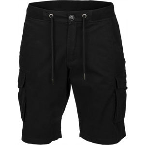 Willard ASVALD Pánské plátěné šortky, černá, velikost XXL