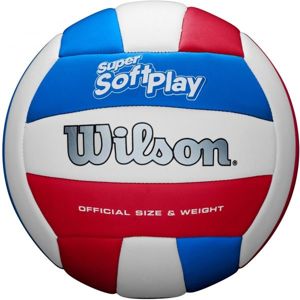 Wilson SUPER SOFT PLAY VBALL Volejbalový míč, bílá, velikost 5